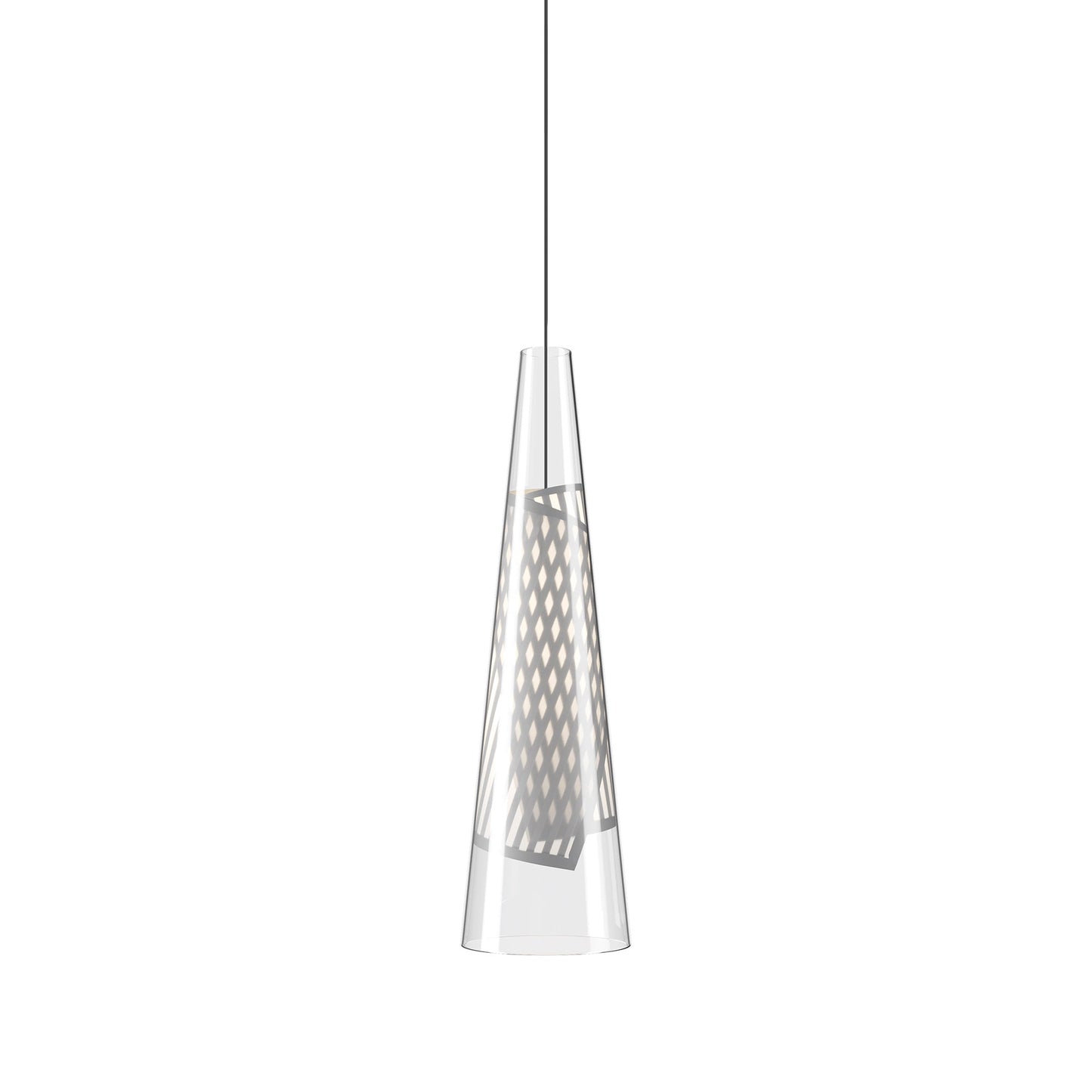 Cono di Luce LED Pendant Light in Grey (Small).