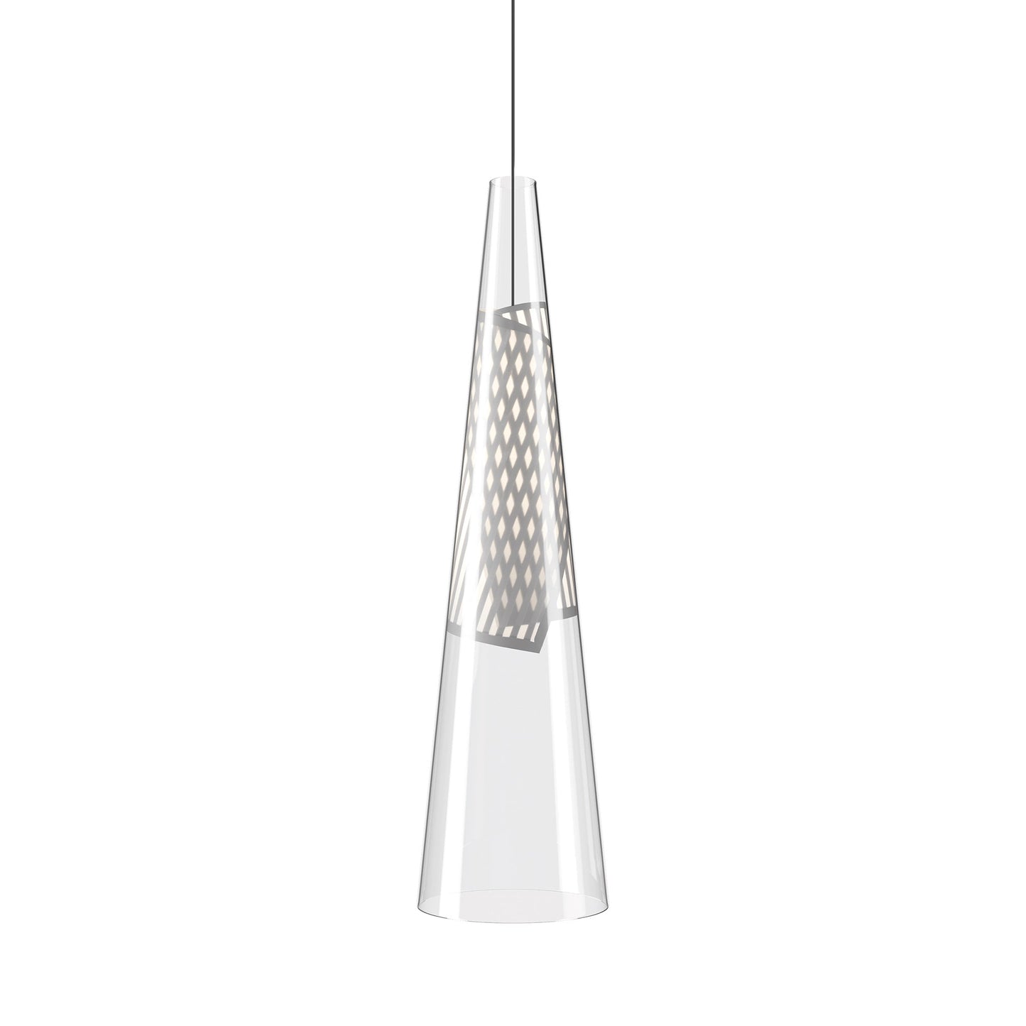 Cono di Luce LED Pendant Light in Grey (Large).