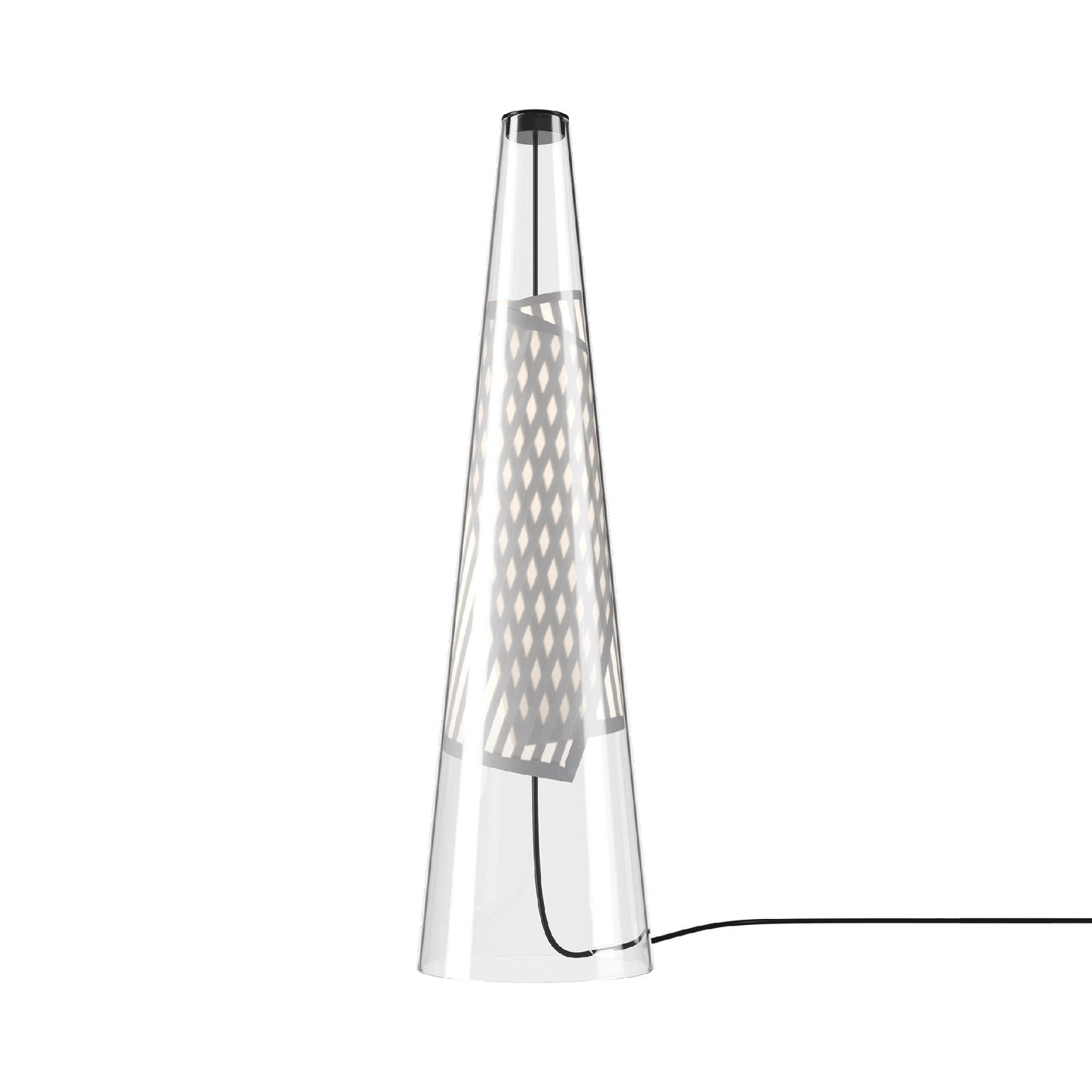Cono di Luce LED Table Lamp in Grey.
