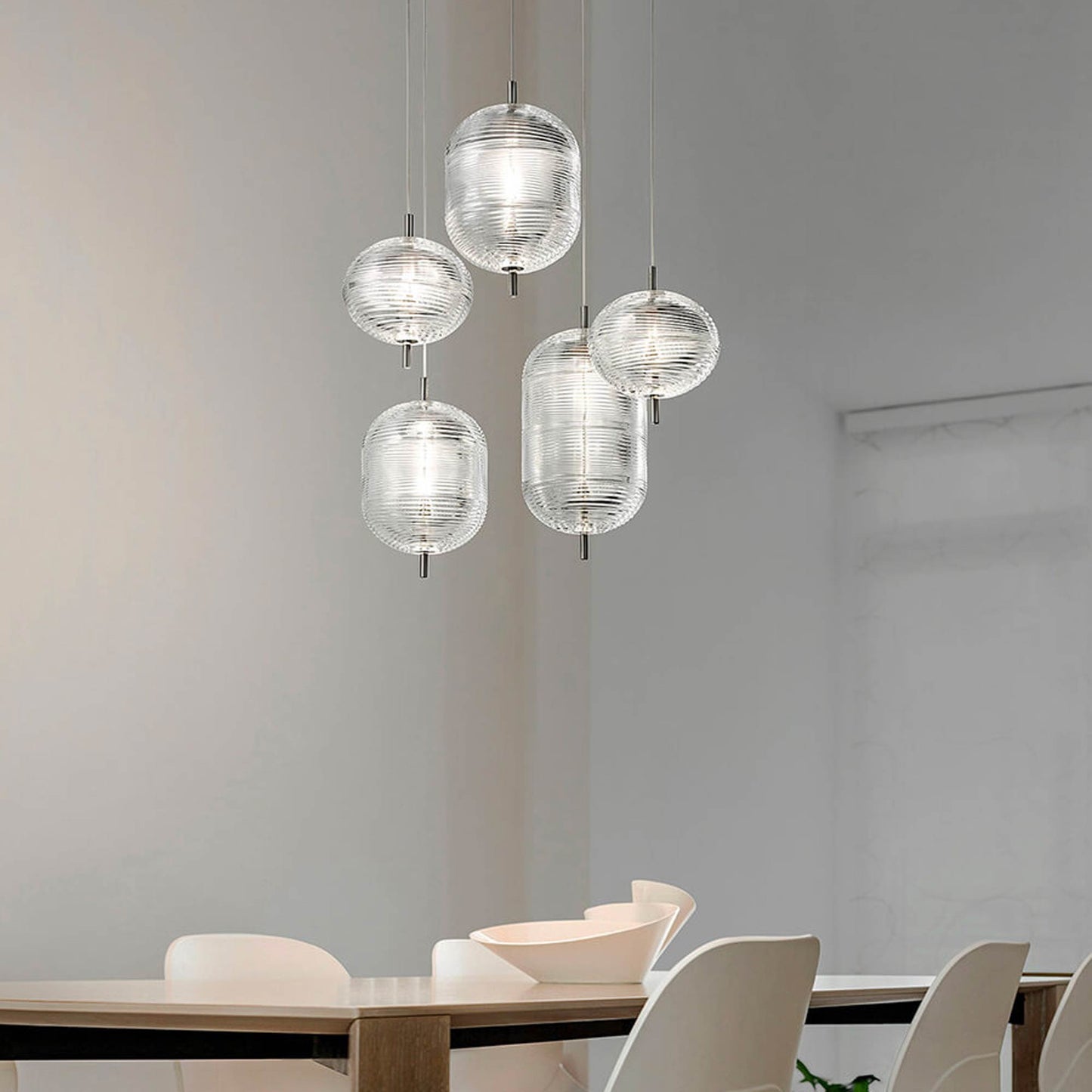 Jefferson Mini LED Pendant Light in dining room.