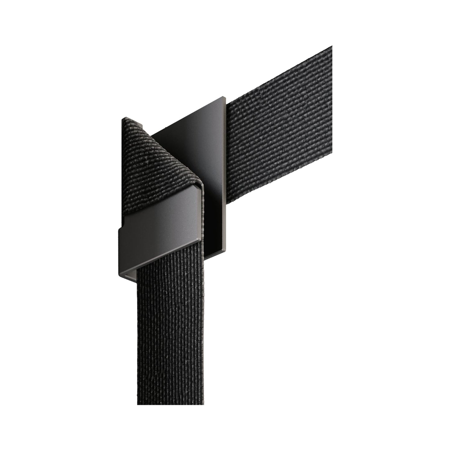 Map Corner Bracket in Matte Black.