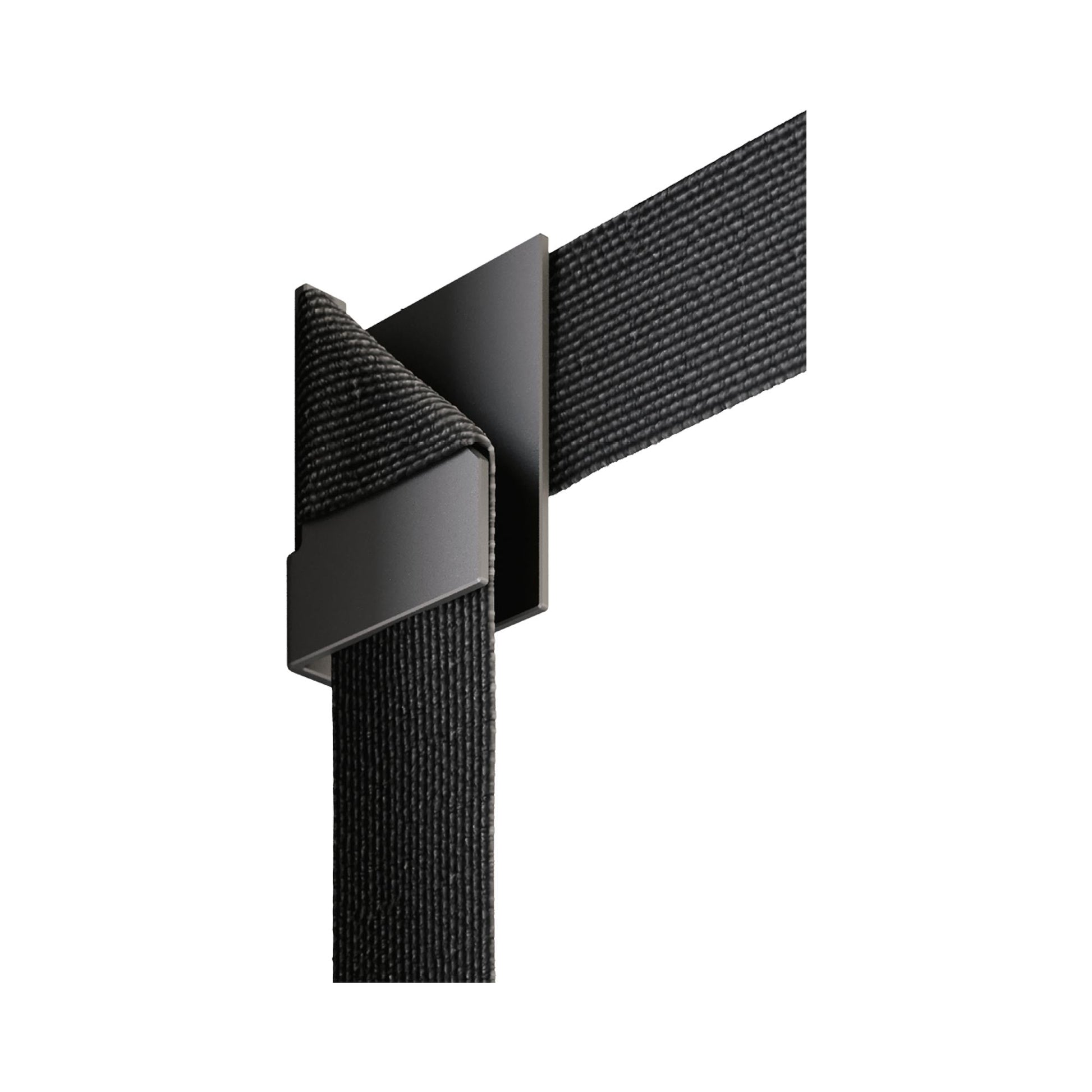 Map Corner Bracket in Matte Black.