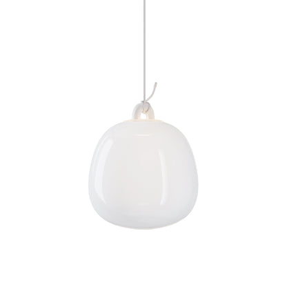 Oblo'Cluster LED Pendant Light in Silk White (Small).