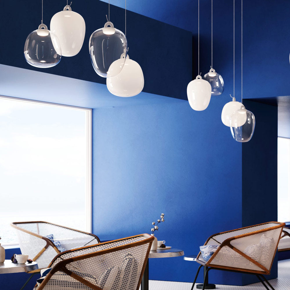 Oblo'Cluster LED Pendant Light in living room.