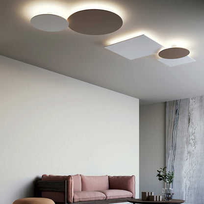 Puzzle Mega LED Ceiling Wall Light in living room.