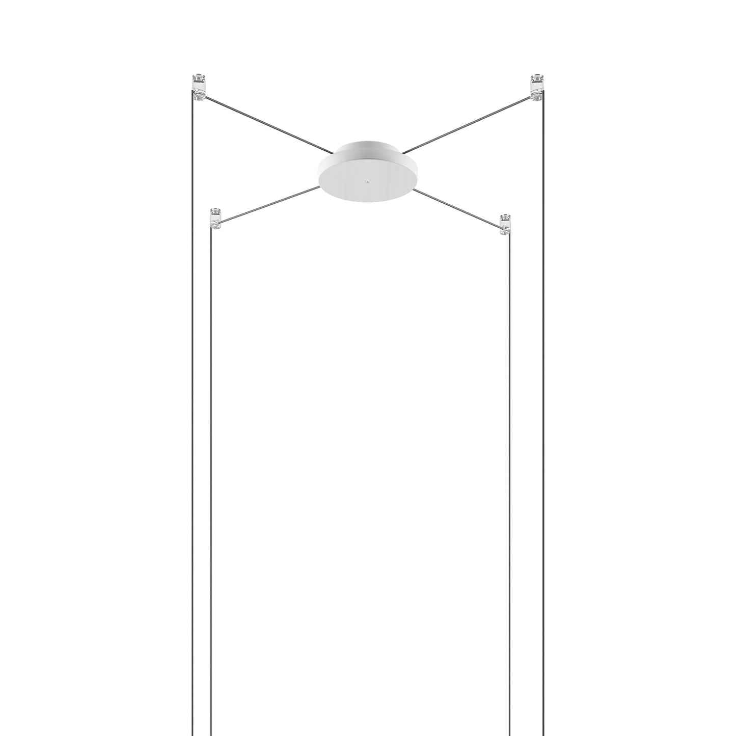 Radial Canopy in Matte White (4-Light).