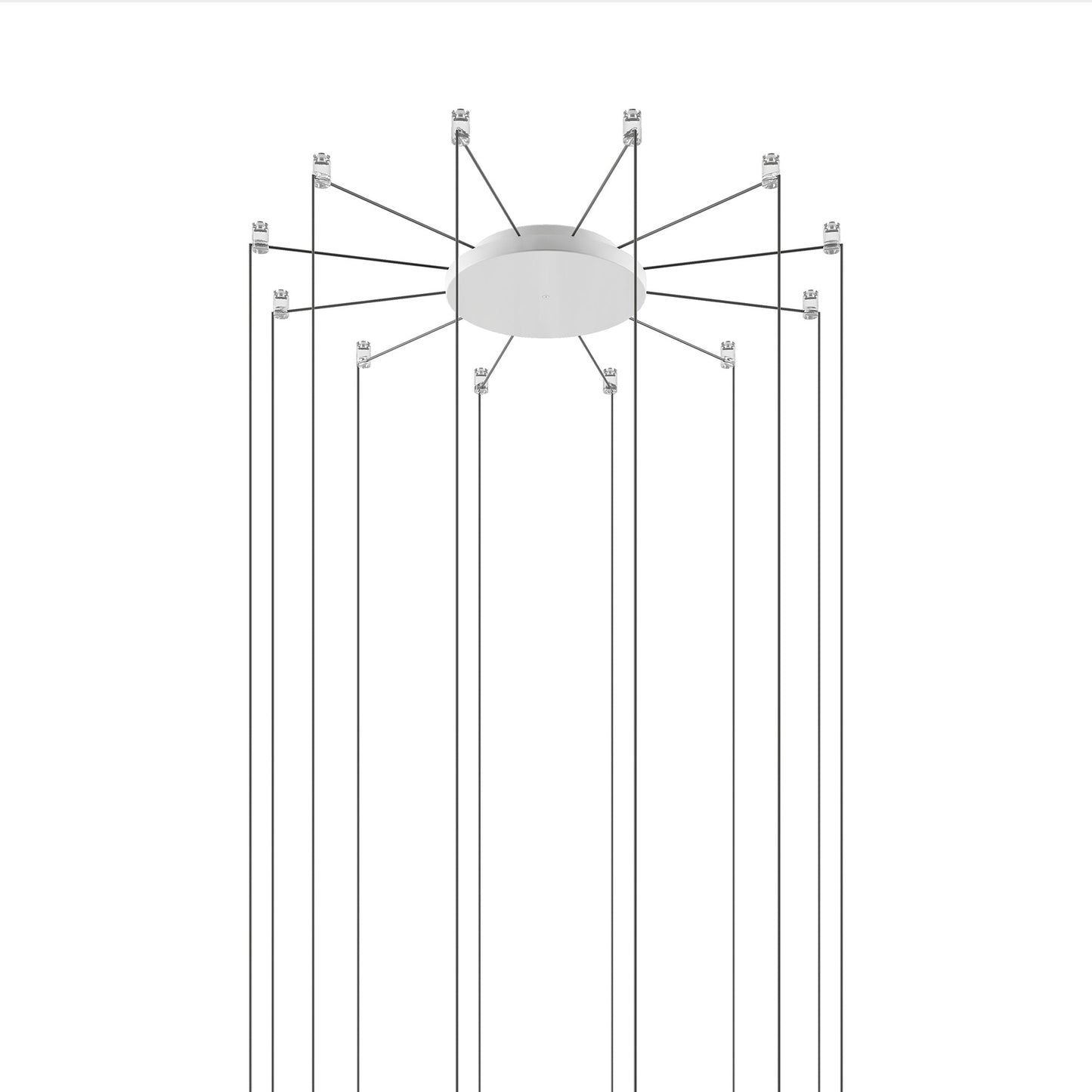 Radial Canopy in Matte White (12-Light).