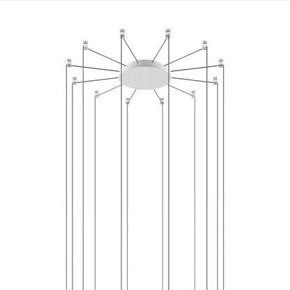Radial Canopy in Matte White (12-Light).