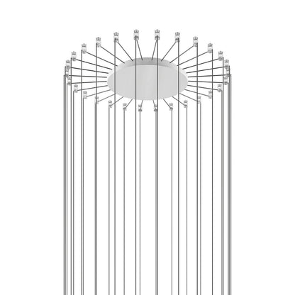 Radial Canopy in Matte White (28-Light).