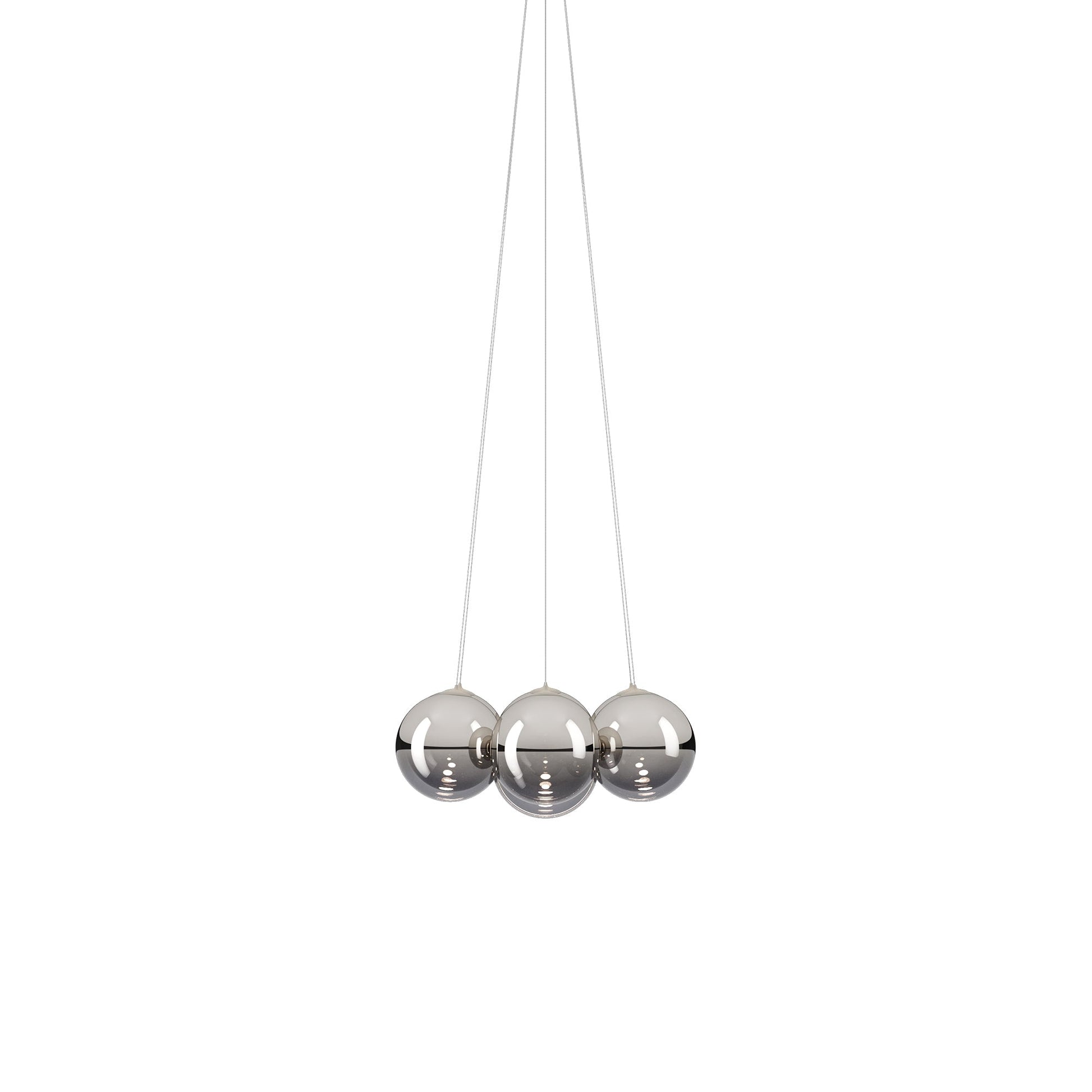 Random Cloud LED Pendant Light in Chrome (9.05-Inch/7-Light).