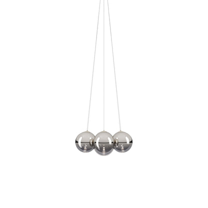 Random Cloud LED Pendant Light in Chrome (9.05-Inch/7-Light).