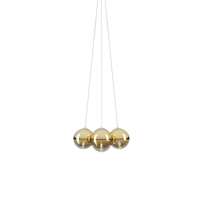 Random Cloud LED Pendant Light in Gold (9.05-Inch/7-Light).