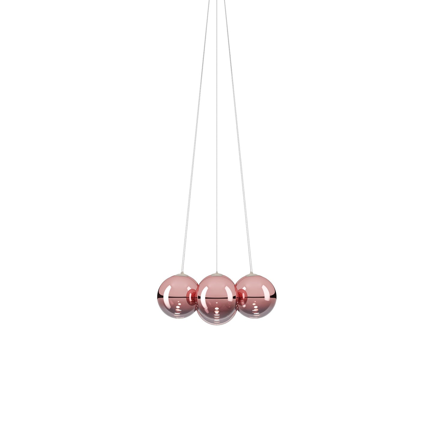 Random Cloud LED Pendant Light in Rose Gold (9.05-Inch/7-Light).