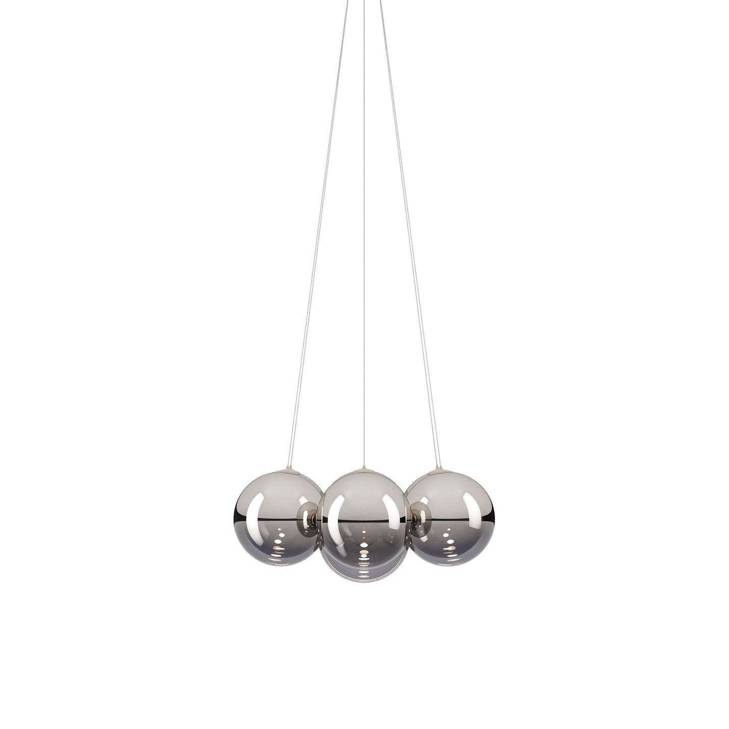 Random Cloud LED Pendant Light in Chrome (11.02-Inch/7-Light).