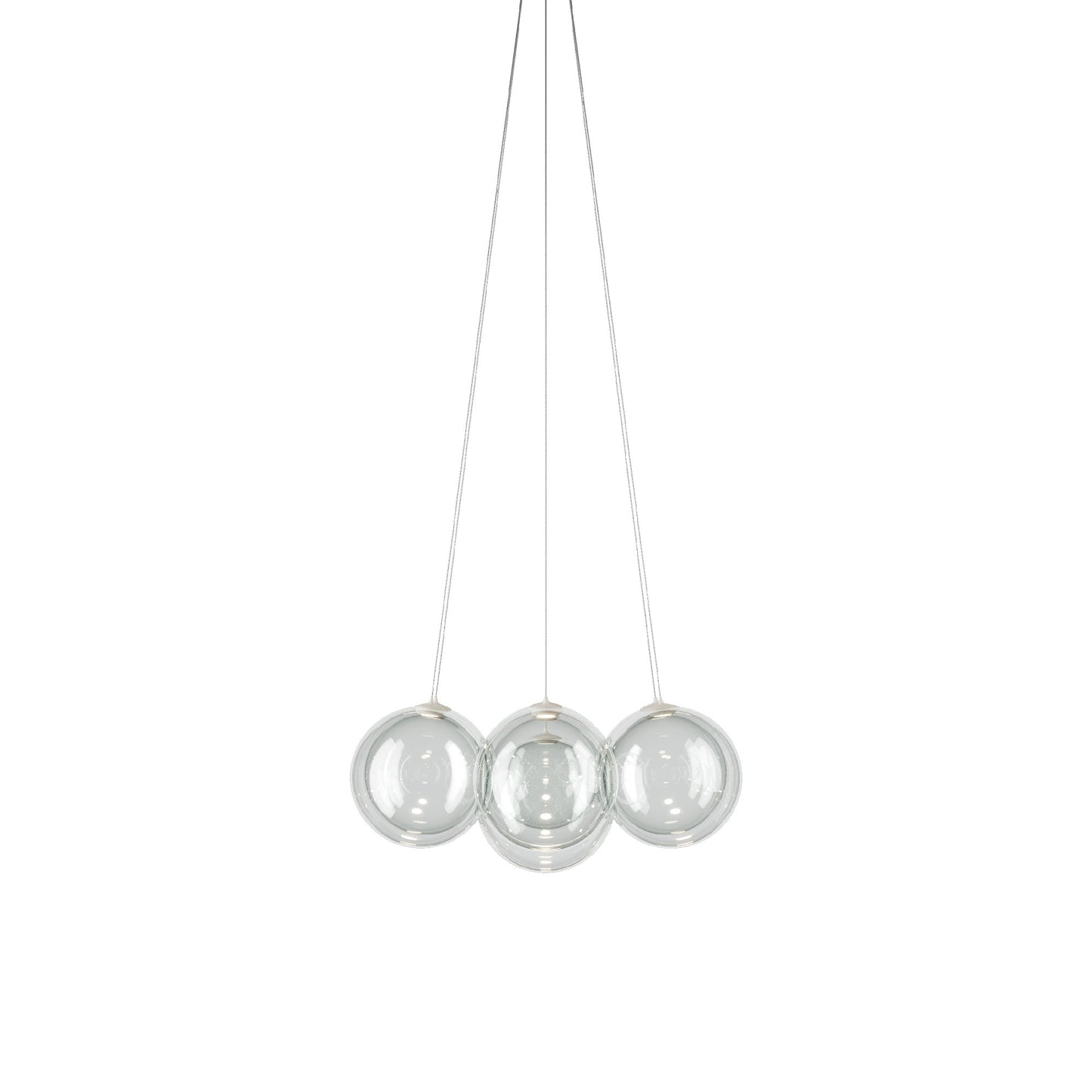 Random Cloud LED Pendant Light in Clear (11.02-Inch/7-Light).