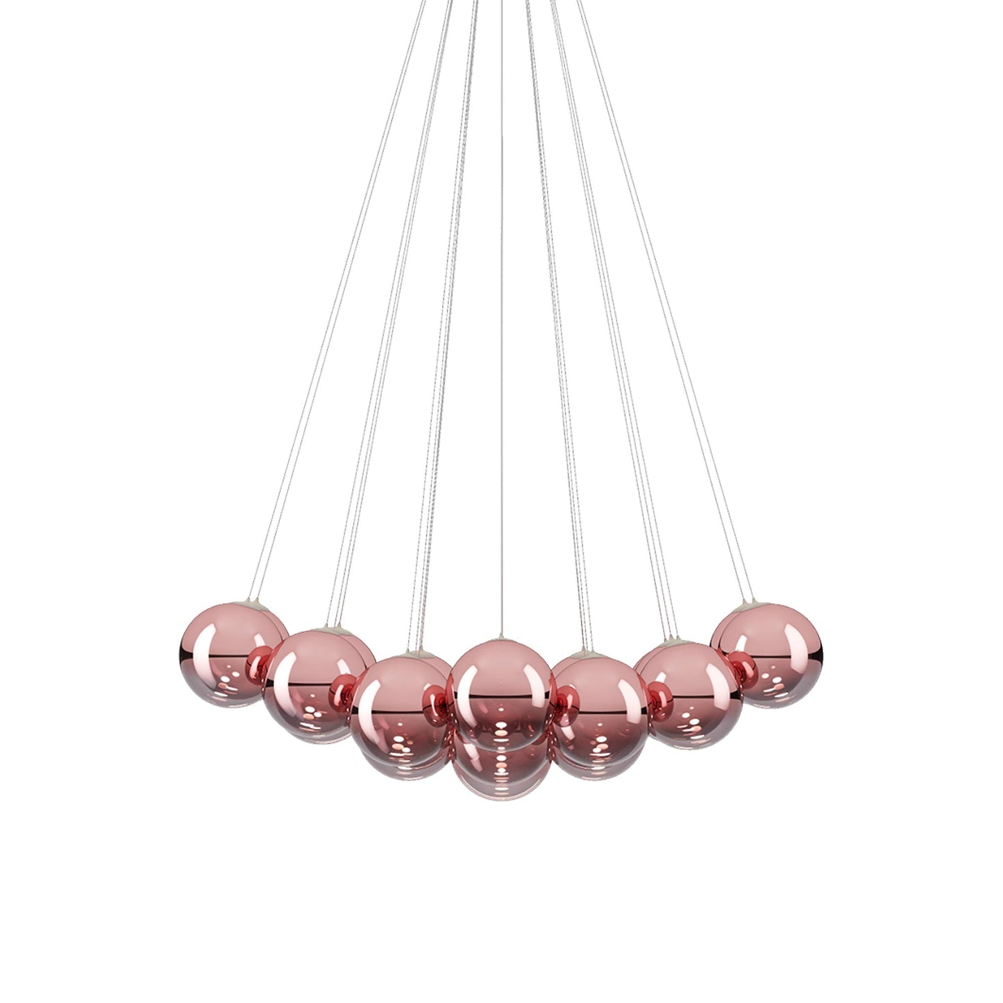 Random Cloud LED Pendant Light in Rose Gold (9.05-Inch/23-Light).