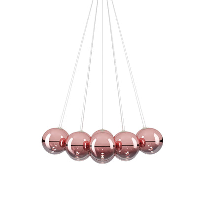 Random Cloud LED Pendant Light in Rose Gold (11.02-Inch/14-Light).