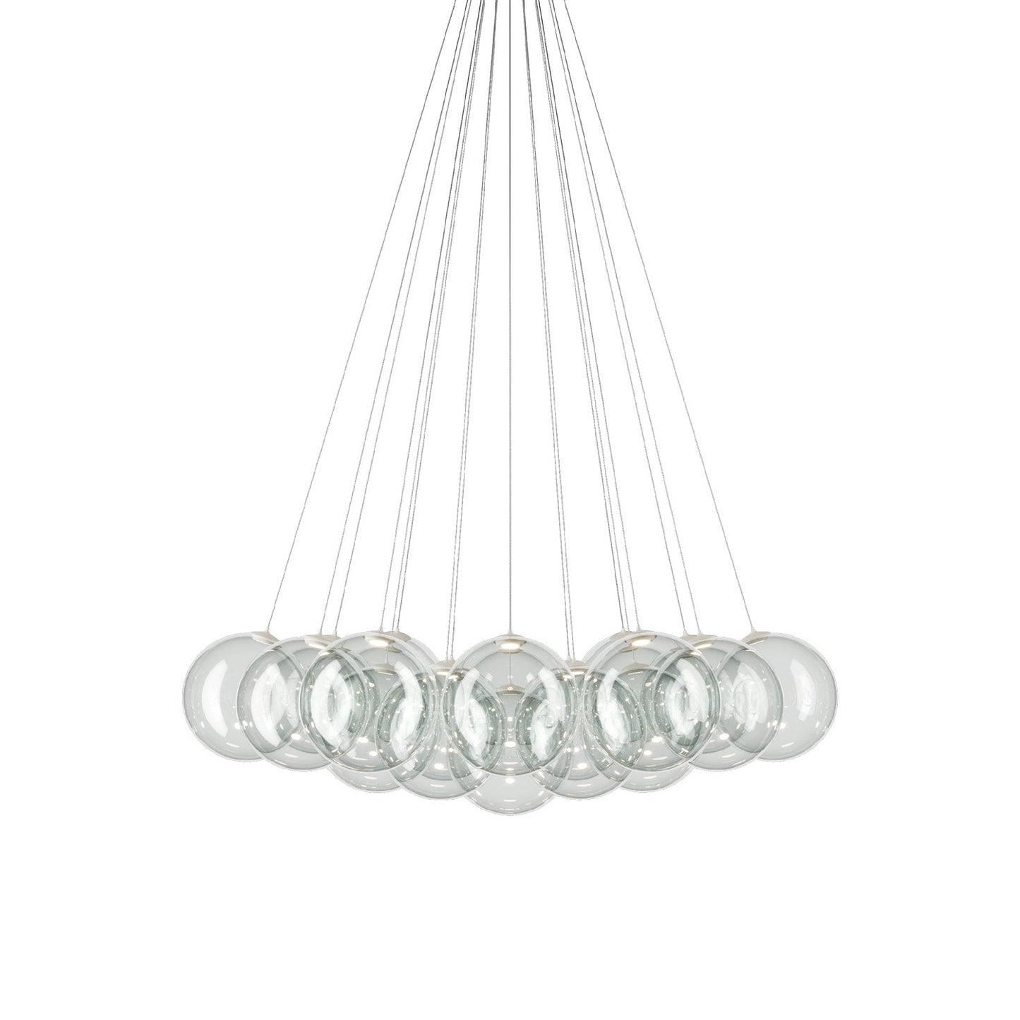 Random Cloud LED Pendant Light in Clear (11.02-Inch/19-Light).