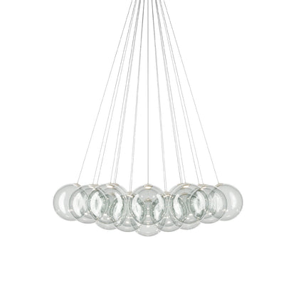 Random Cloud LED Pendant Light in Clear (11.02-Inch/19-Light).