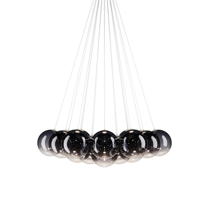 Random Cloud LED Pendant Light in Glossy Smoke (11.02-Inch/19-Light).