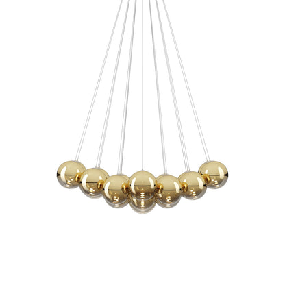 Random Cloud LED Pendant Light in Gold (9.05-Inch/23-Light).