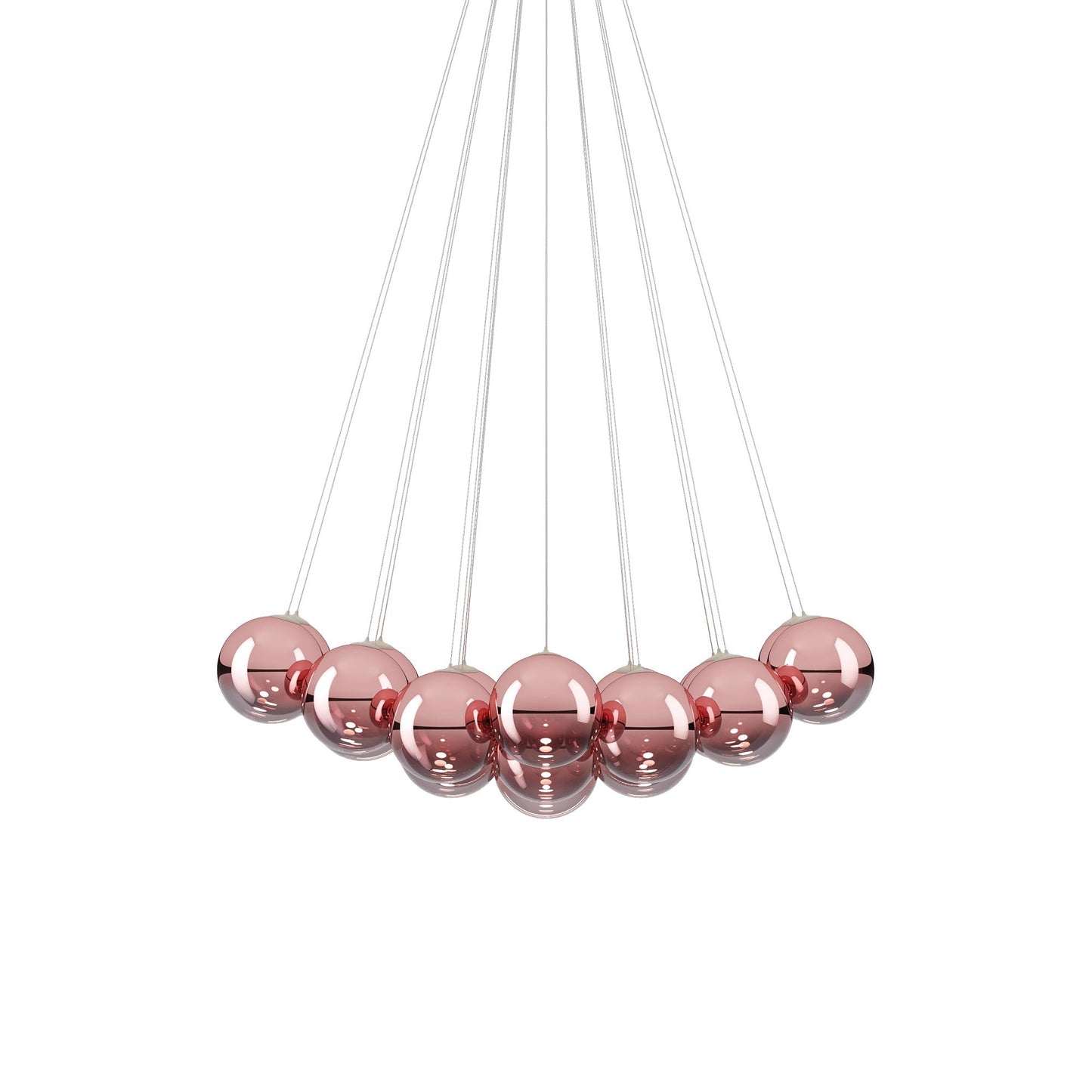 Random Cloud LED Pendant Light in Rose Gold (9.05-Inch/23-Light).