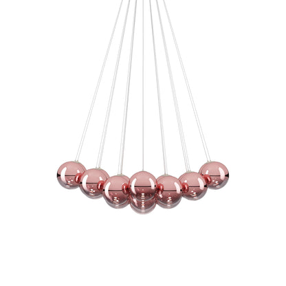 Random Cloud LED Pendant Light in Rose Gold (9.05-Inch/23-Light).