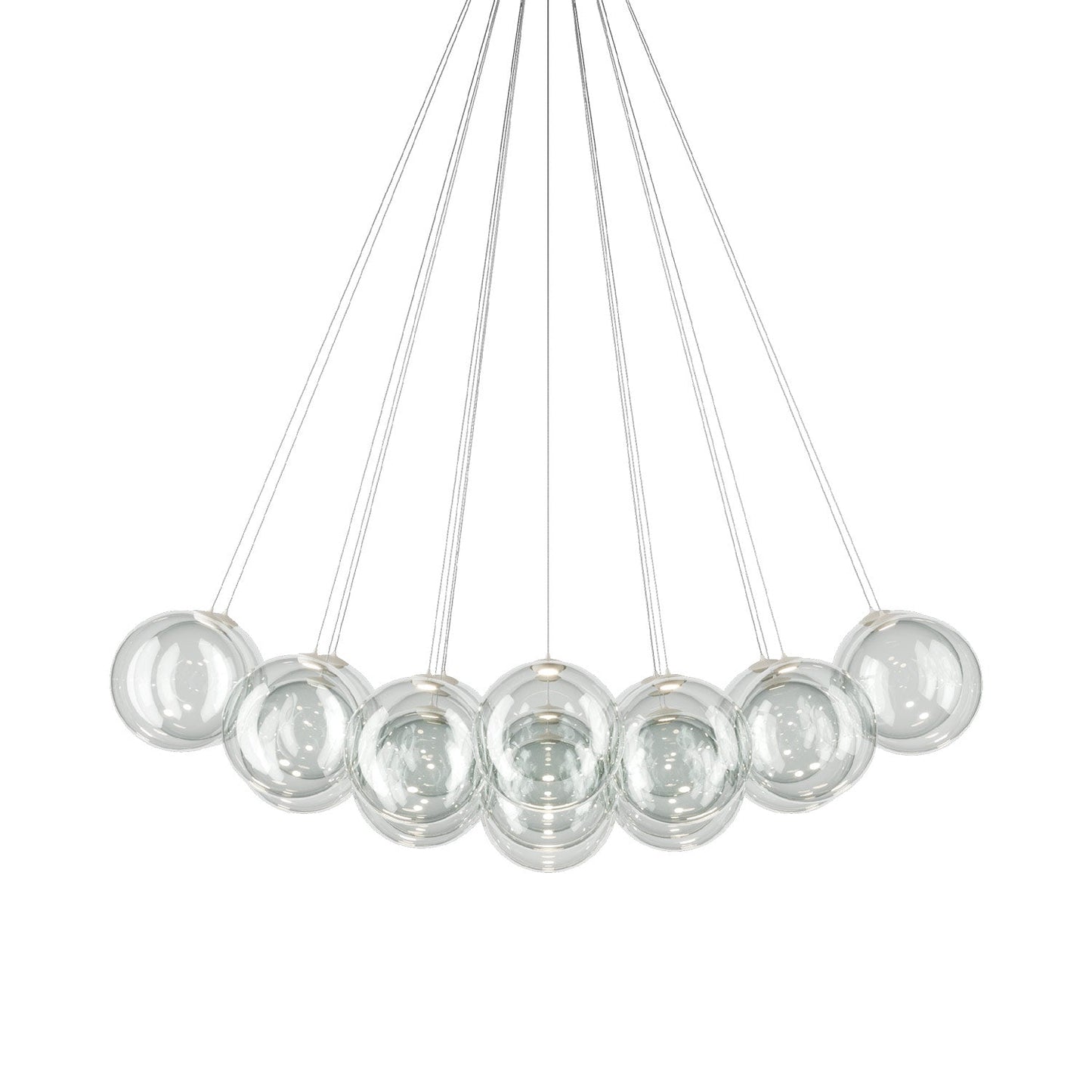 Random Cloud LED Pendant Light in Clear (11.02-Inch/23-Light).