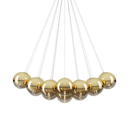 Random Cloud LED Pendant Light in Gold (11.02-Inch/23-Light).