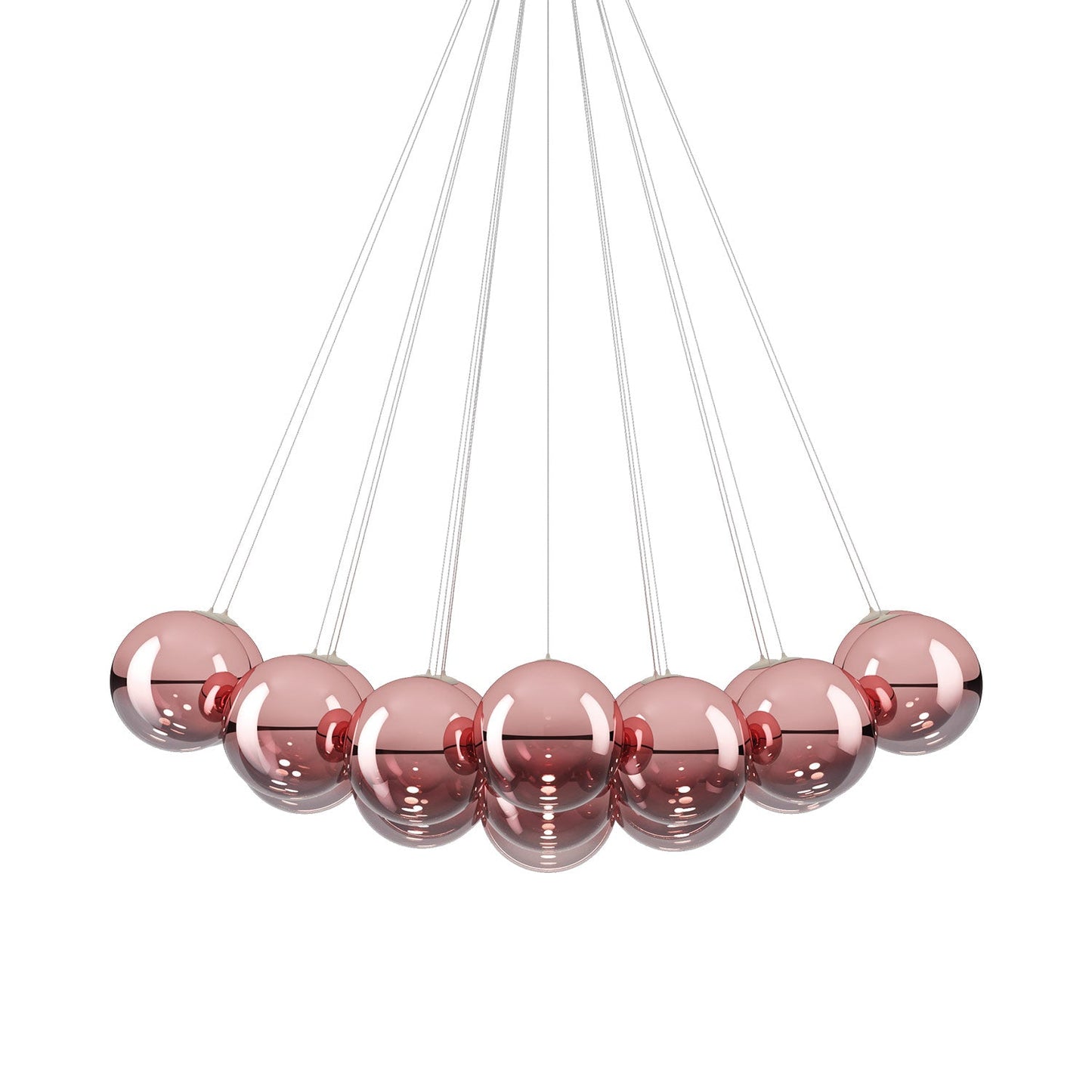 Random Cloud LED Pendant Light in Rose Gold (11.02-Inch/23-Light).