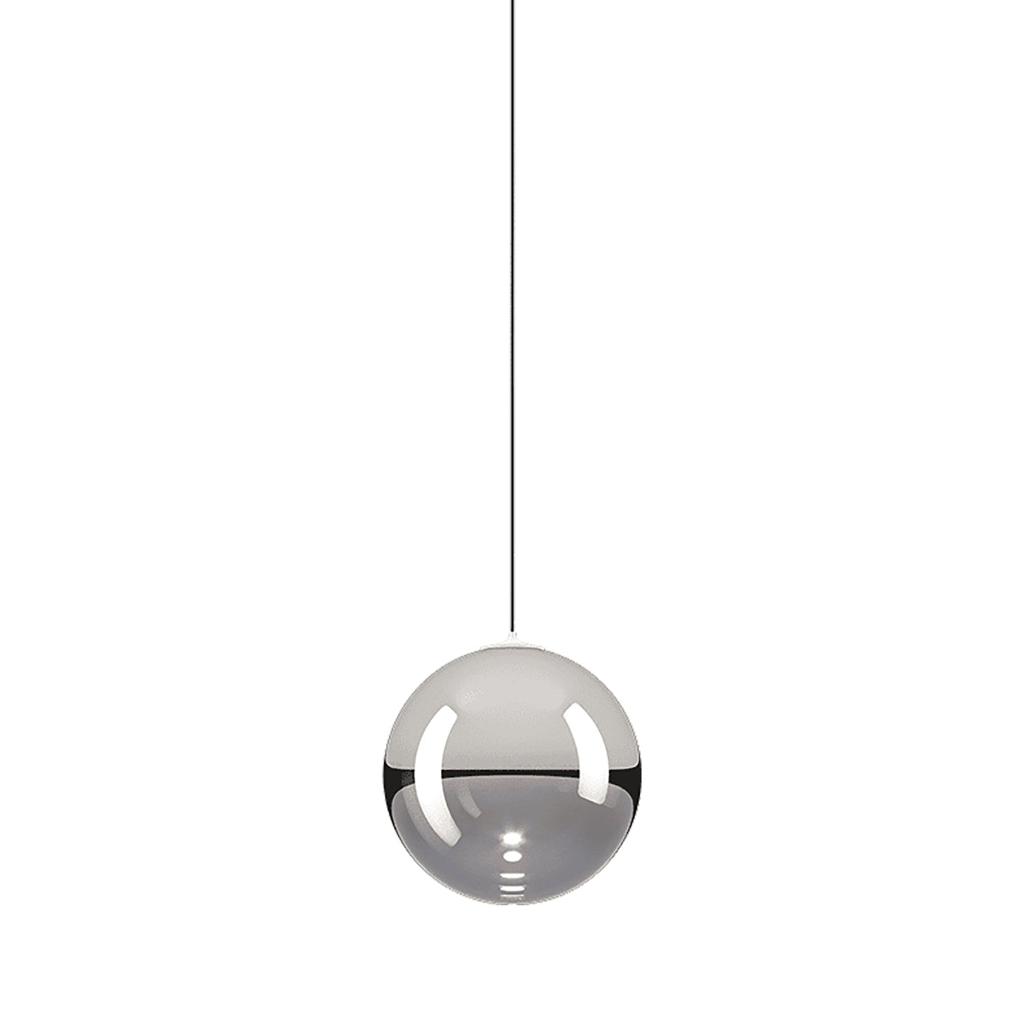 Random Solo LED Pendant Light in Chrome (3.93-Inch).