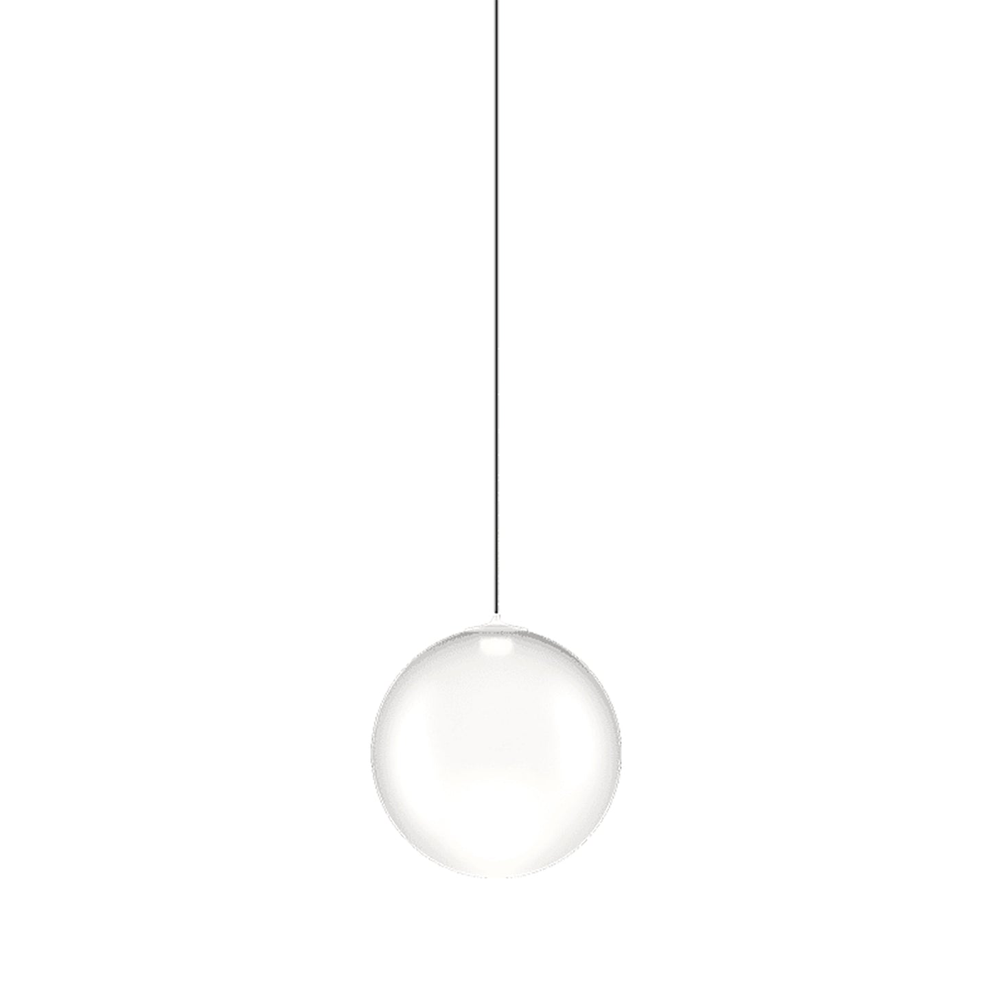 Random Solo LED Pendant Light in Frosted White (3.93-Inch).