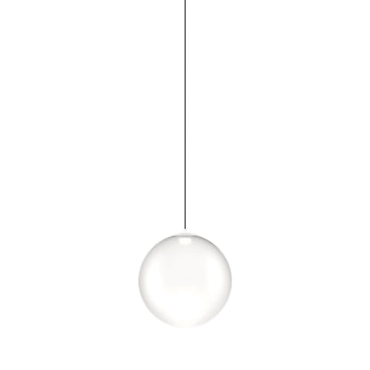Random Solo LED Pendant Light in Frosted White (3.93-Inch).