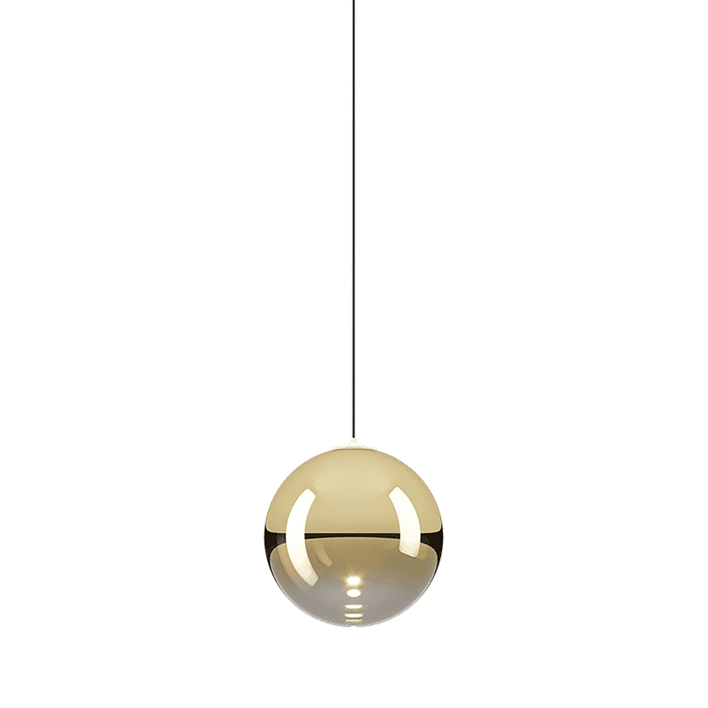 Random Solo LED Pendant Light in Gold (3.93-Inch).
