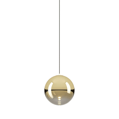 Random Solo LED Pendant Light in Gold (3.93-Inch).