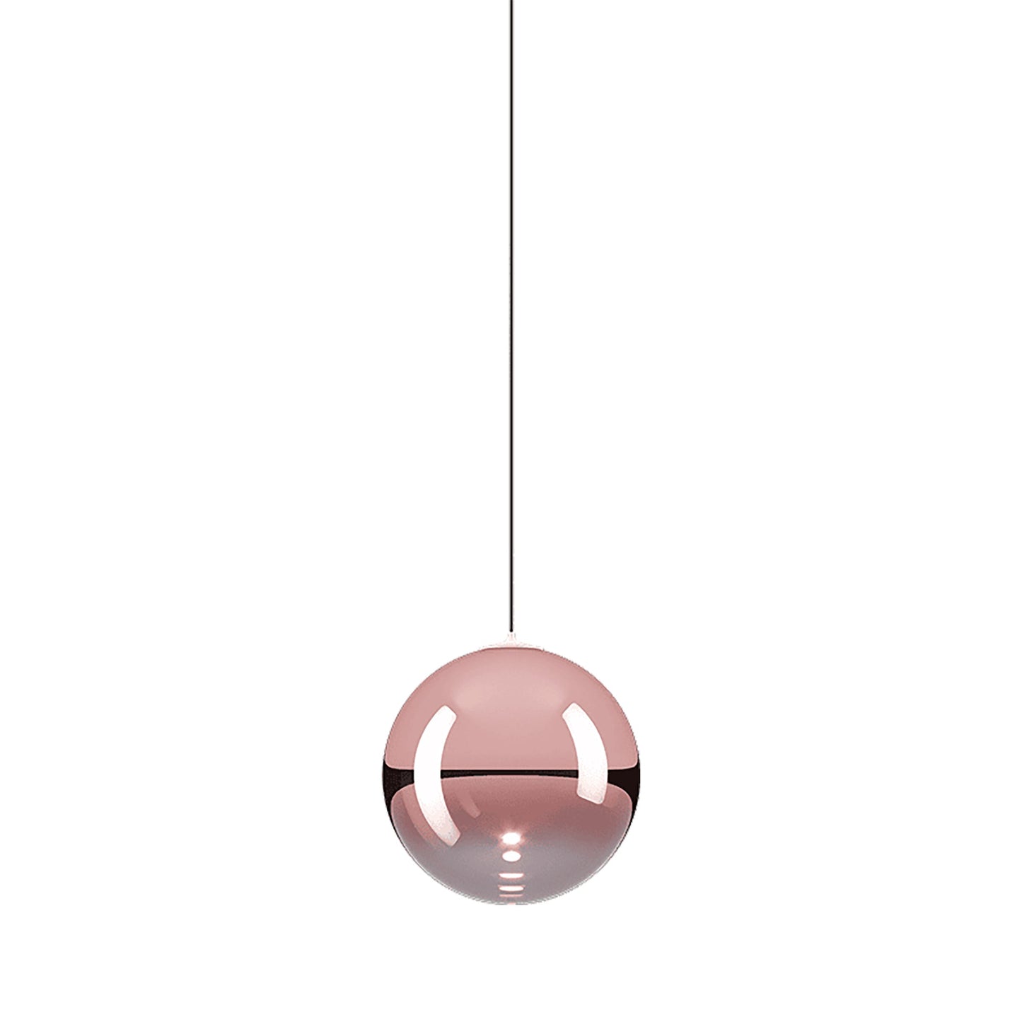 Random Solo LED Pendant Light in Rose Gold (3.93-Inch).