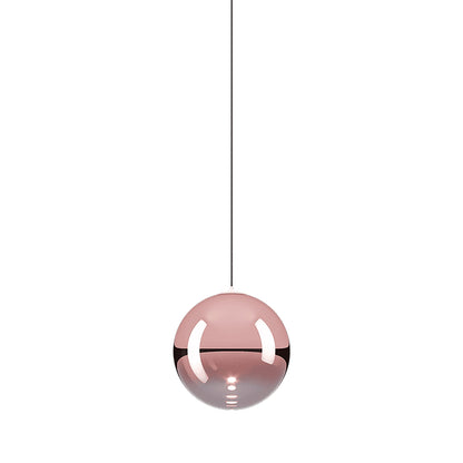 Random Solo LED Pendant Light in Rose Gold (3.93-Inch).