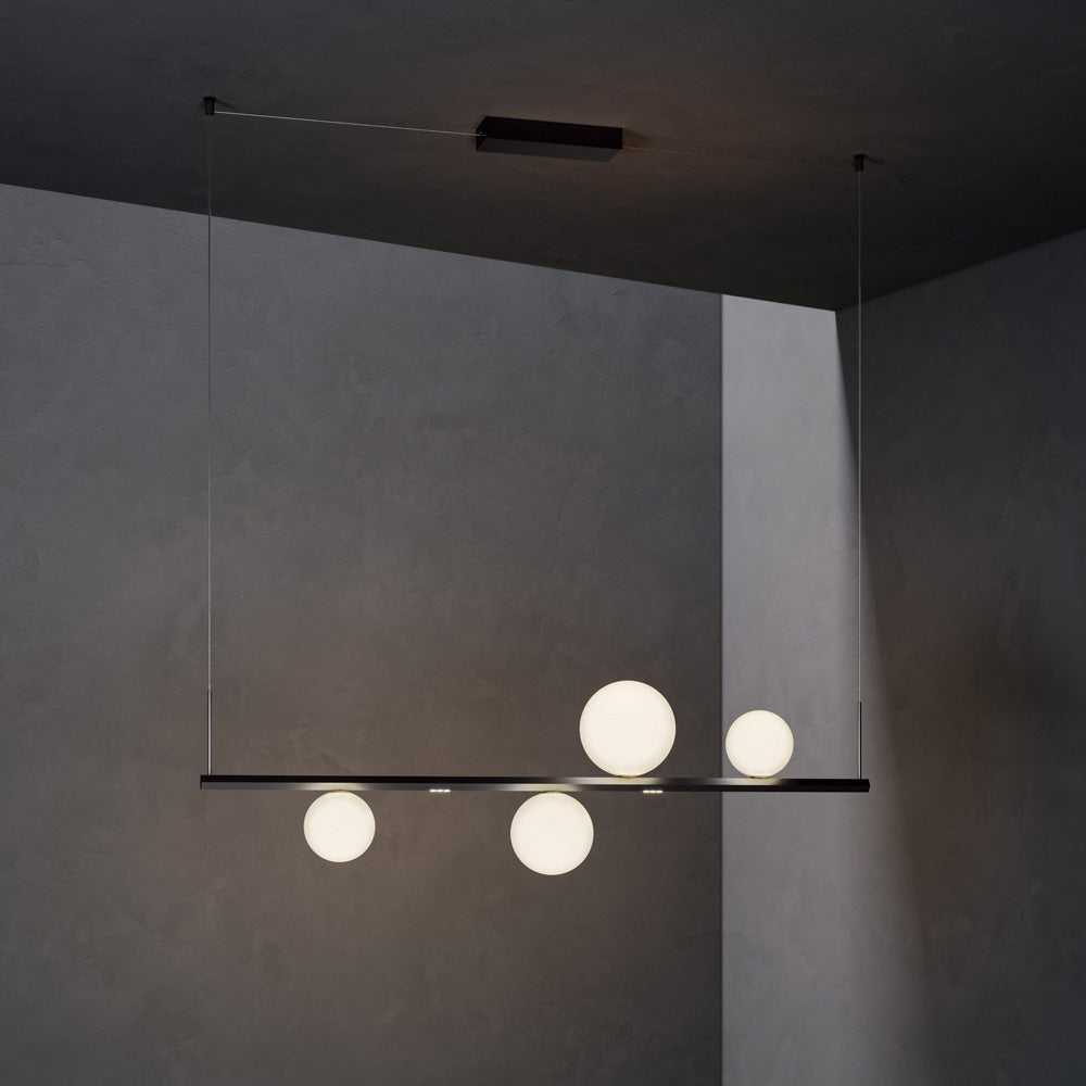 Random Stick Short LED Pendant Light in Detail.