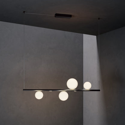 Random Stick Short LED Pendant Light in Detail.