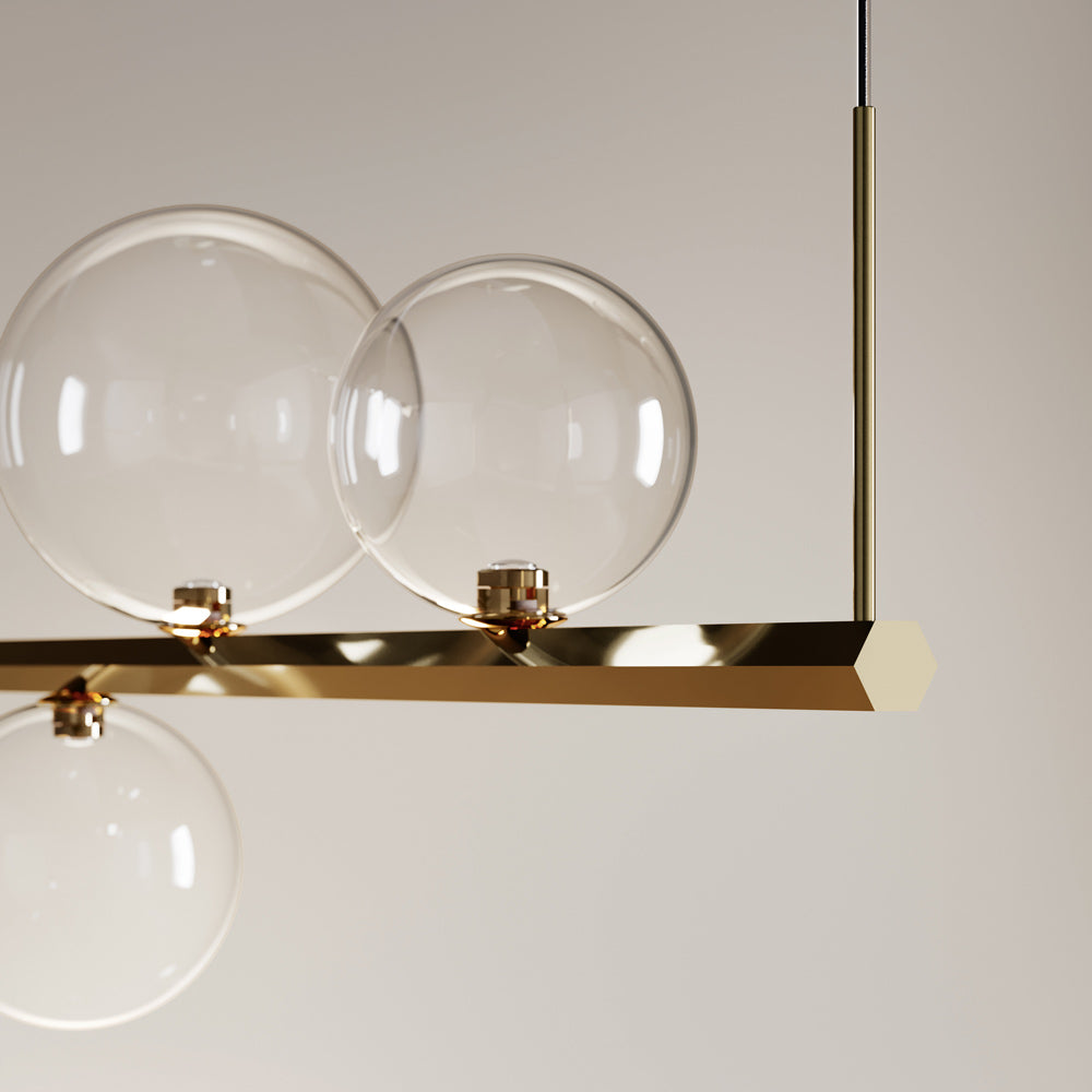 Random Stick Short LED Pendant Light in Detail.