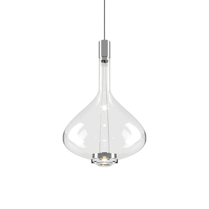 Sky-Fall LED Pendant Light in Clear (Medium).