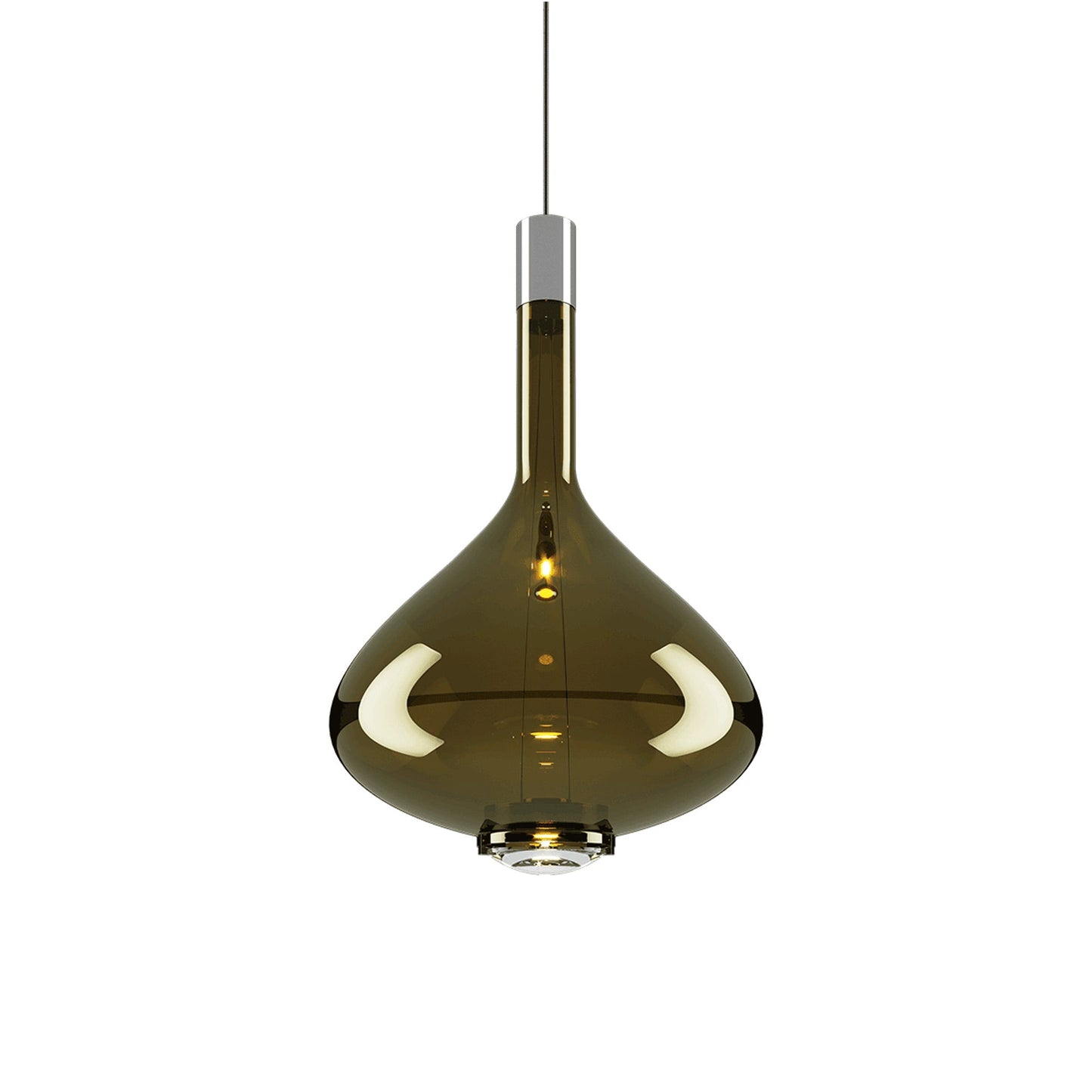 Sky-Fall LED Pendant Light in Golden Sage (Medium).