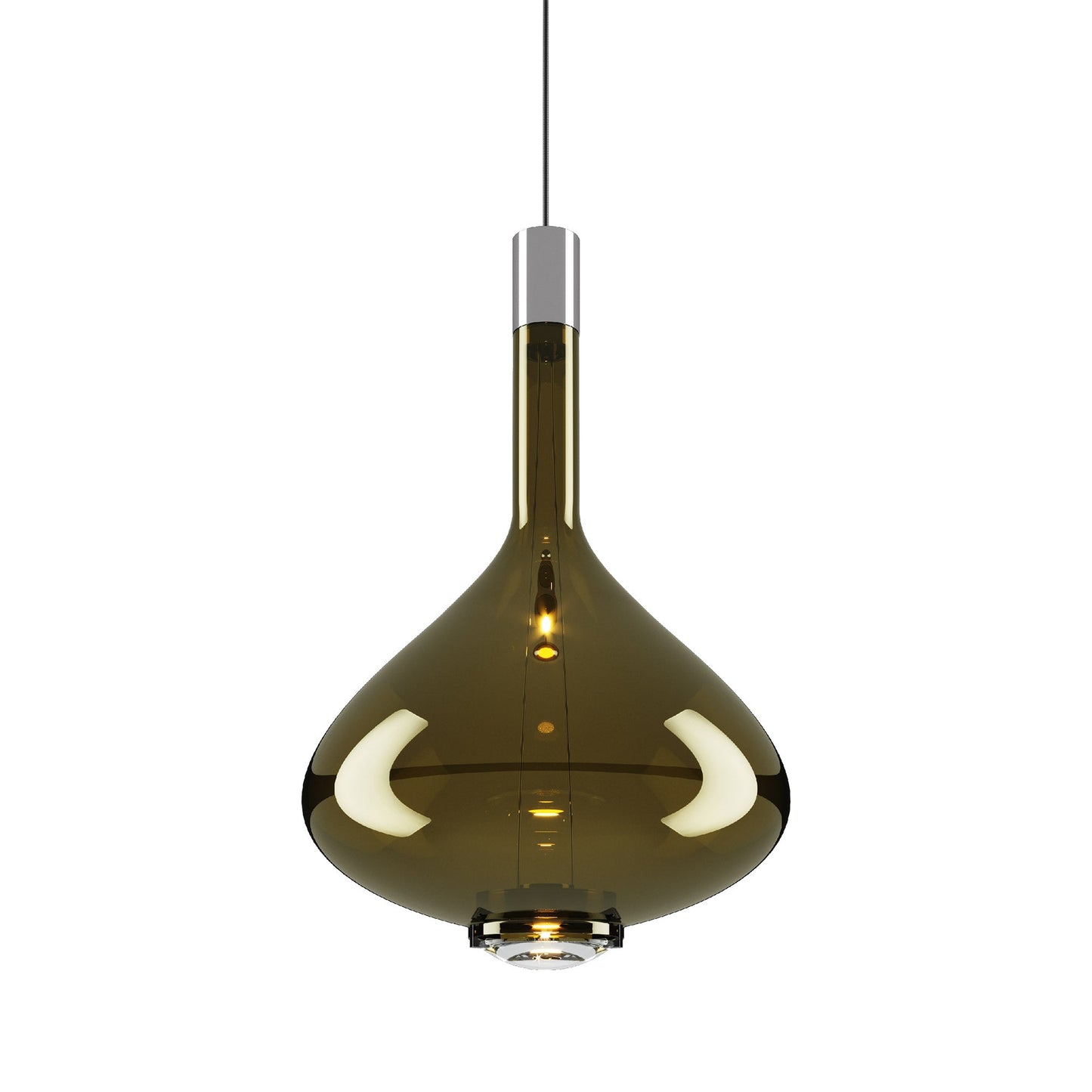 Sky-Fall LED Pendant Light in Golden Sage (Large).