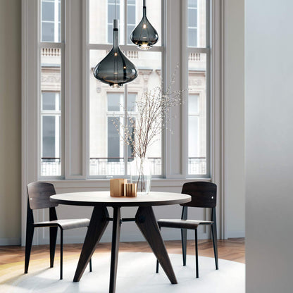 Sky-Fall LED Pendant Light in dining room.