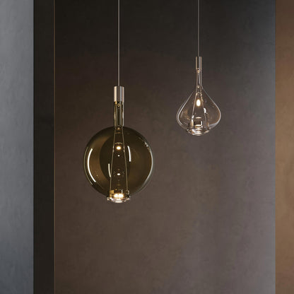 Sky-Fall Round LED Pendant Light in Detail.