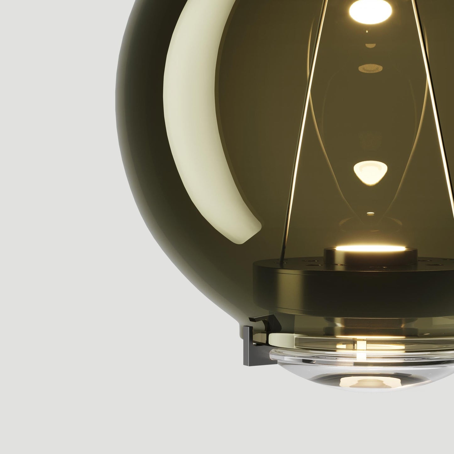 Sky-Fall Round LED Pendant Light in Detail.