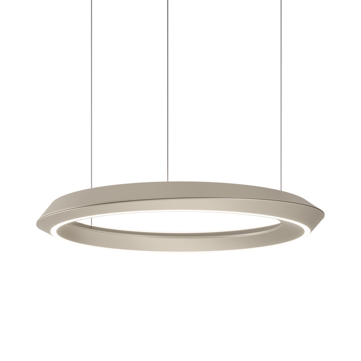 Tidal Fixed LED Pendant Light in Matte Champagne/Black.