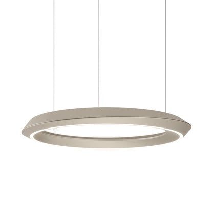 Tidal Fixed LED Pendant Light in Matte Champagne/Black.