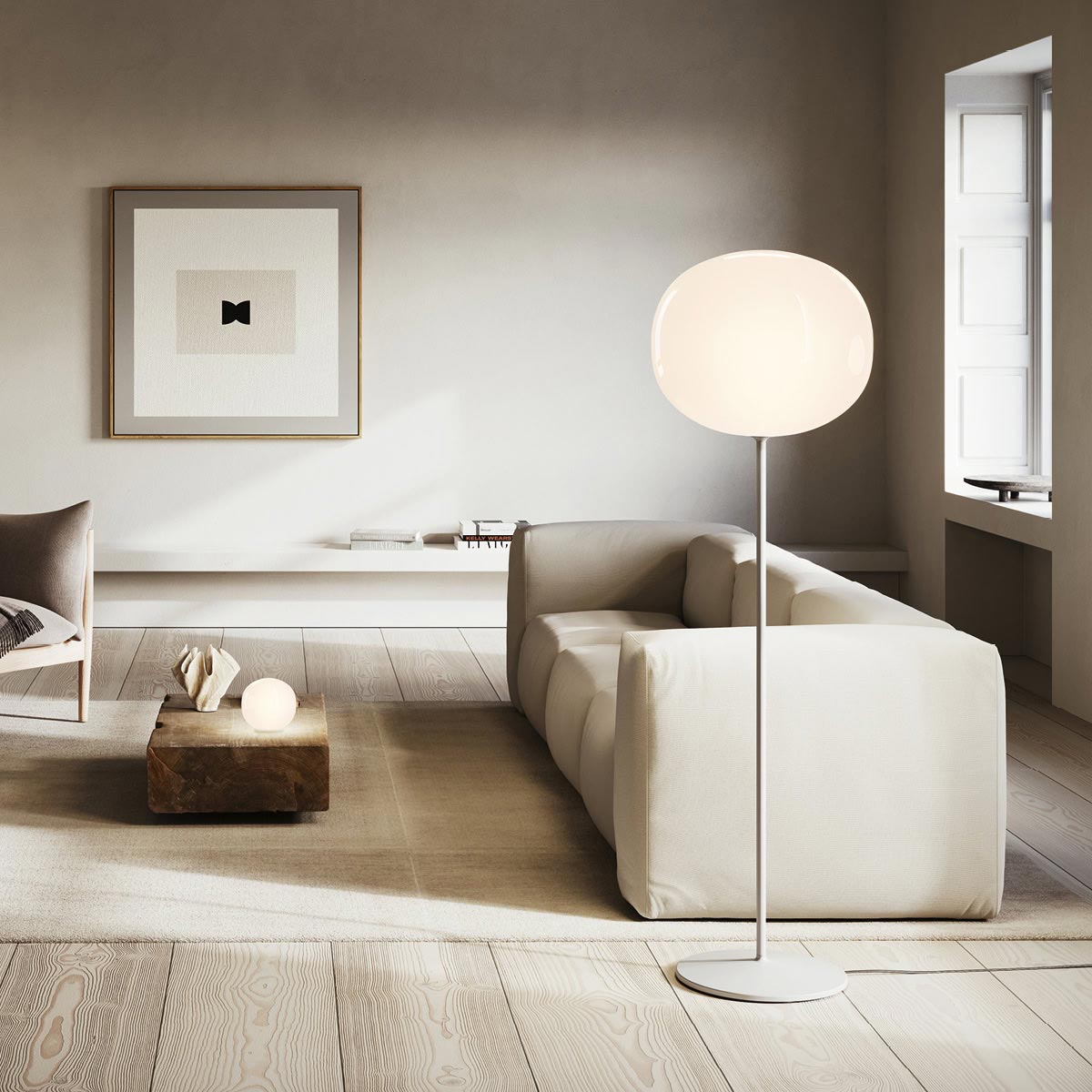 Volum Floor Lamp in living room.