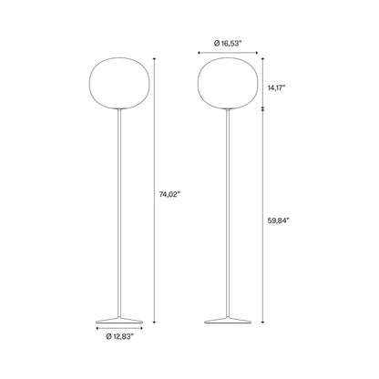 Volum Floor Lamp - line drawing.